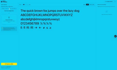 Fontfreezer.com – freeze OpenType features and variable-font axes permanently into any font