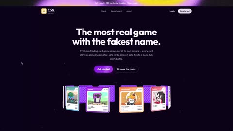 FTCG landing page