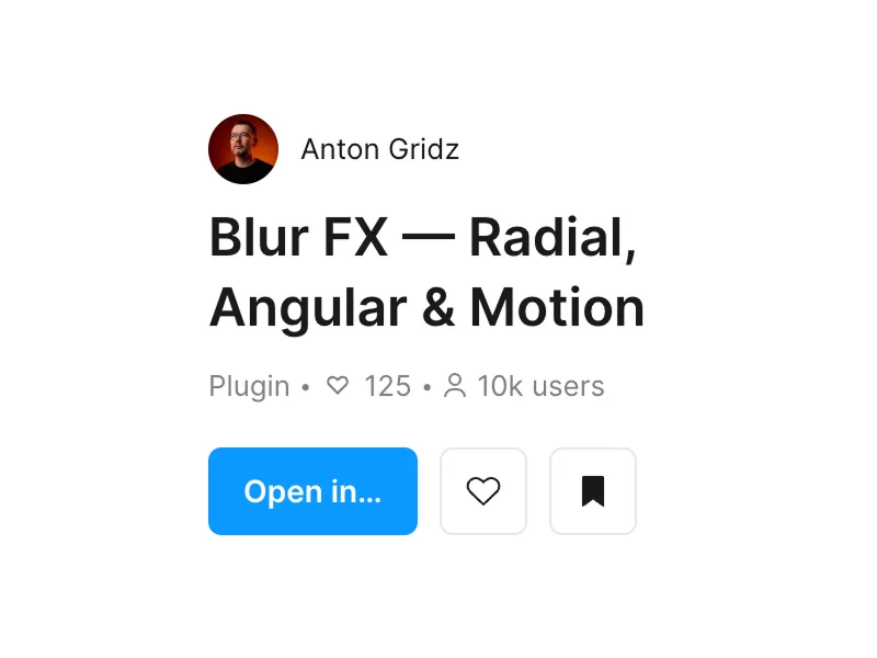 Blur FX Figma plugin